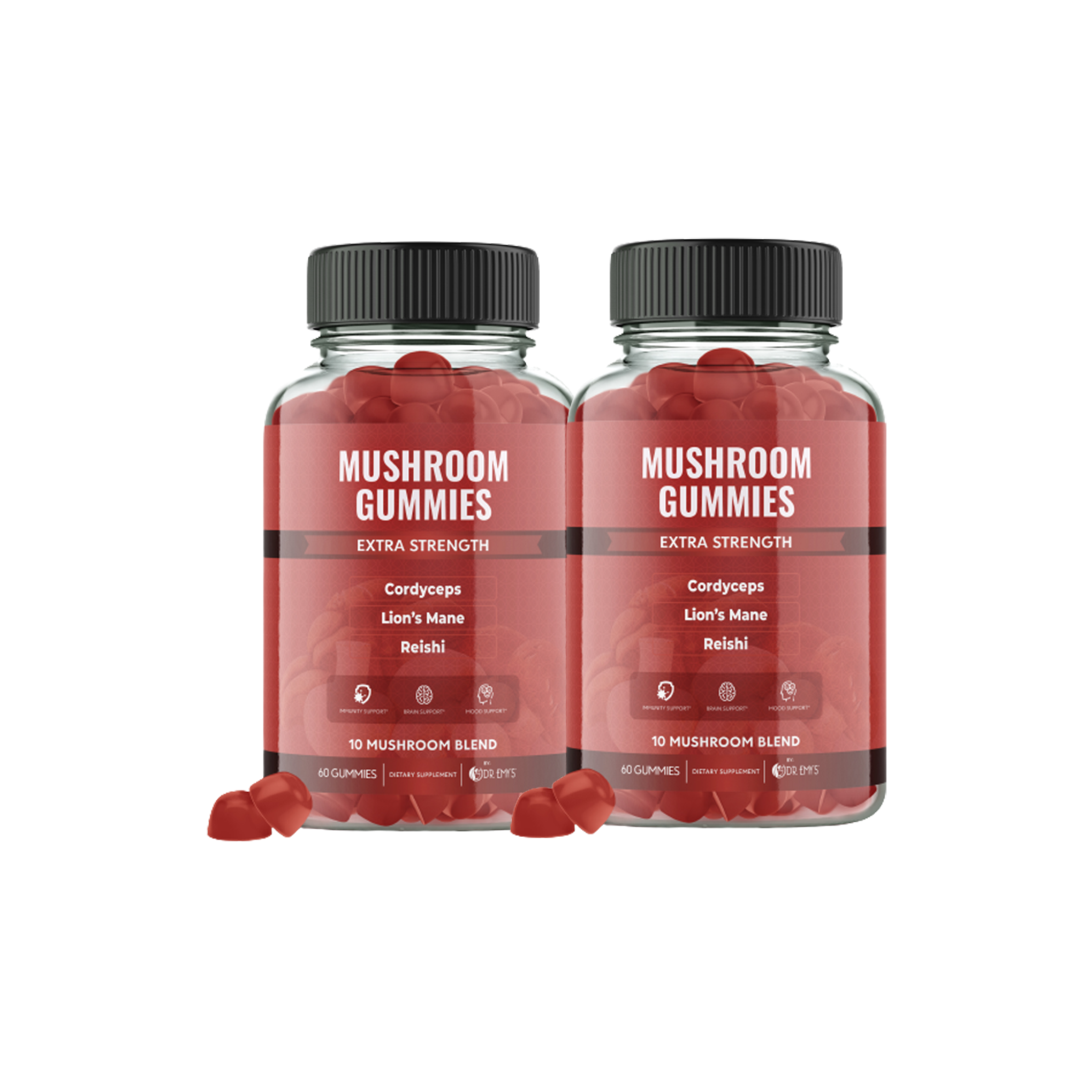 Mushroom Gummy Supplements 120 Count