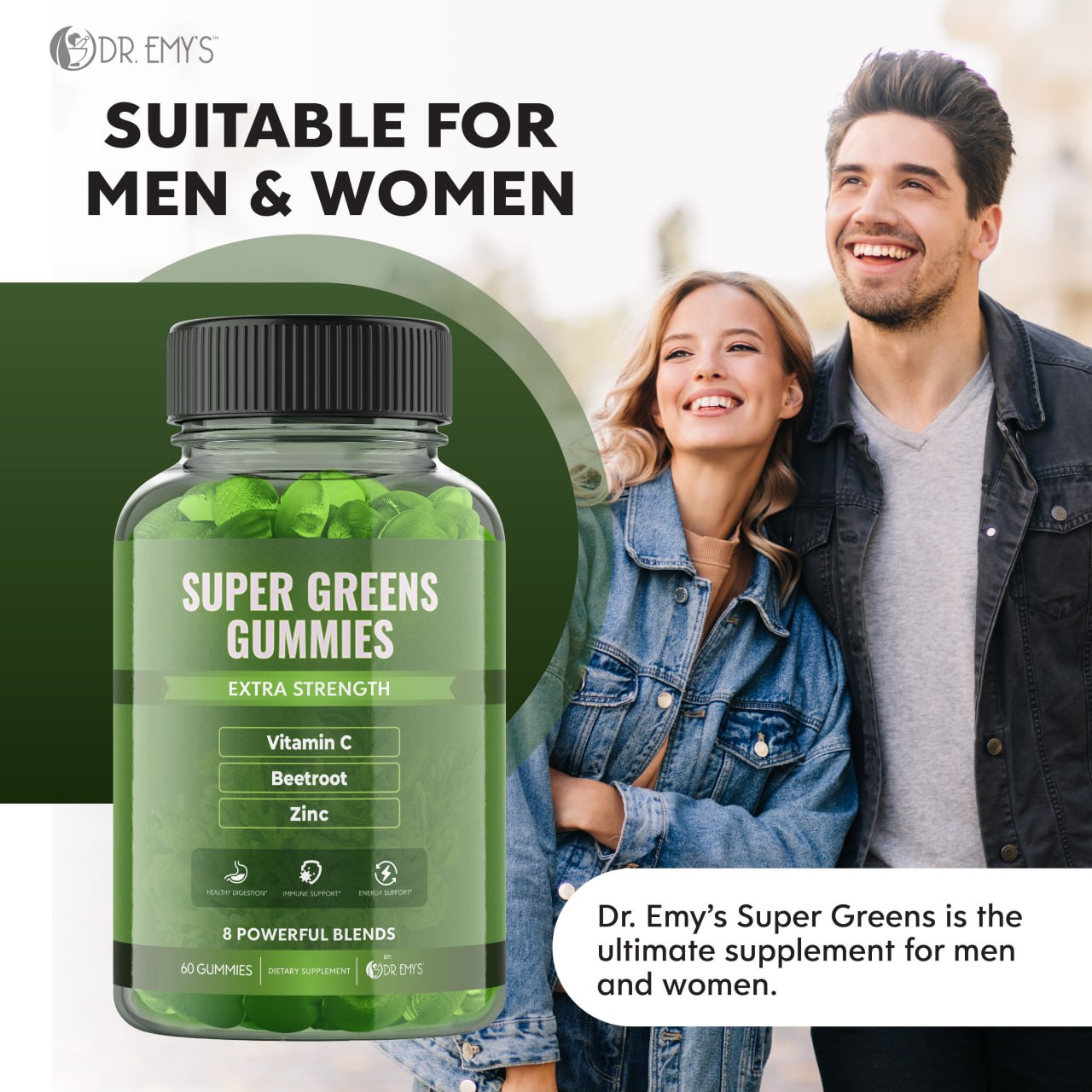 Super Greens Gummies 60 Count